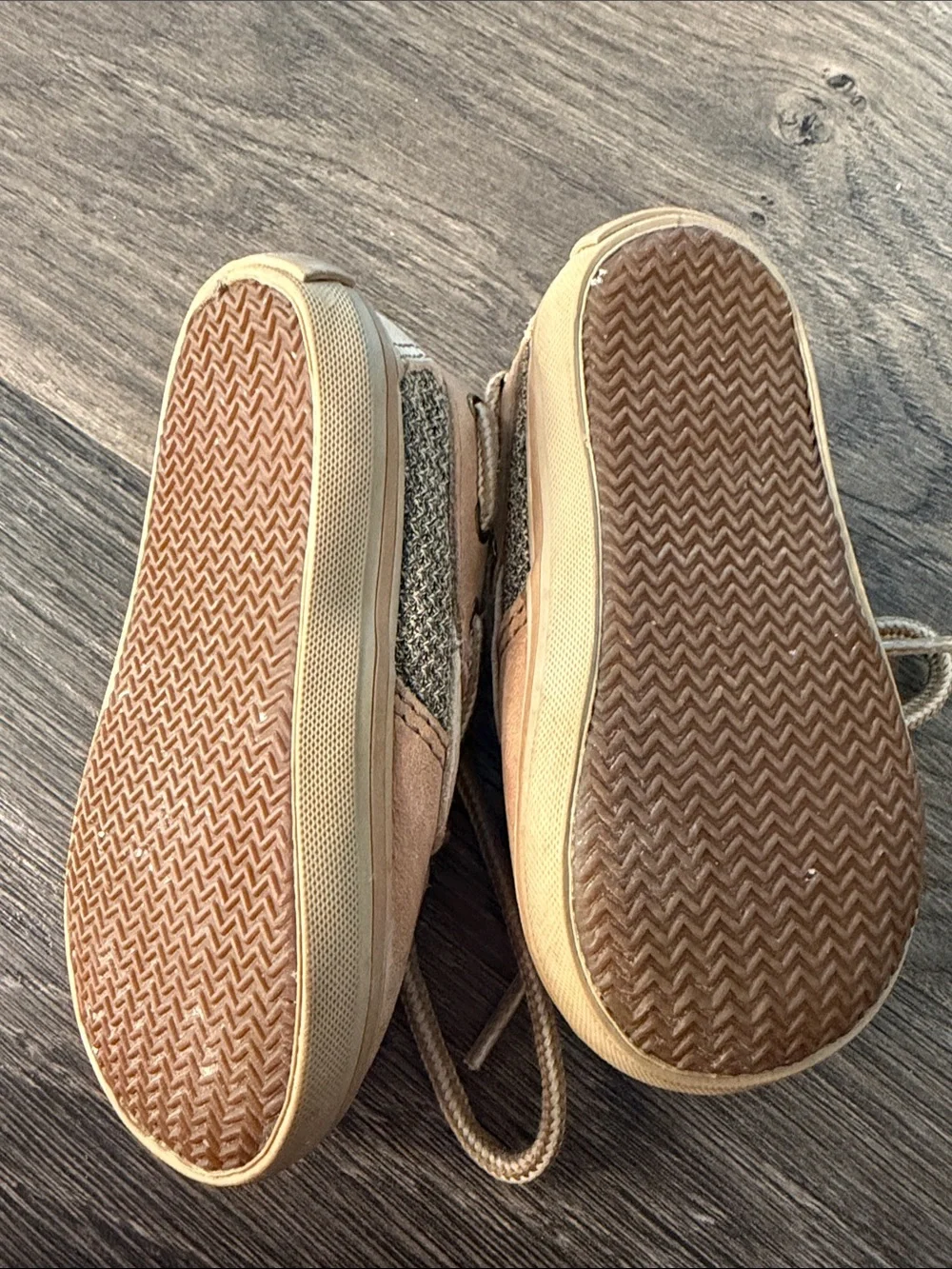 Sperry Baby Size 2 Tan Leather Moccasin Boat Shoes